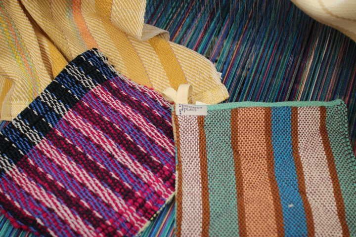 Photo of colorful woven items