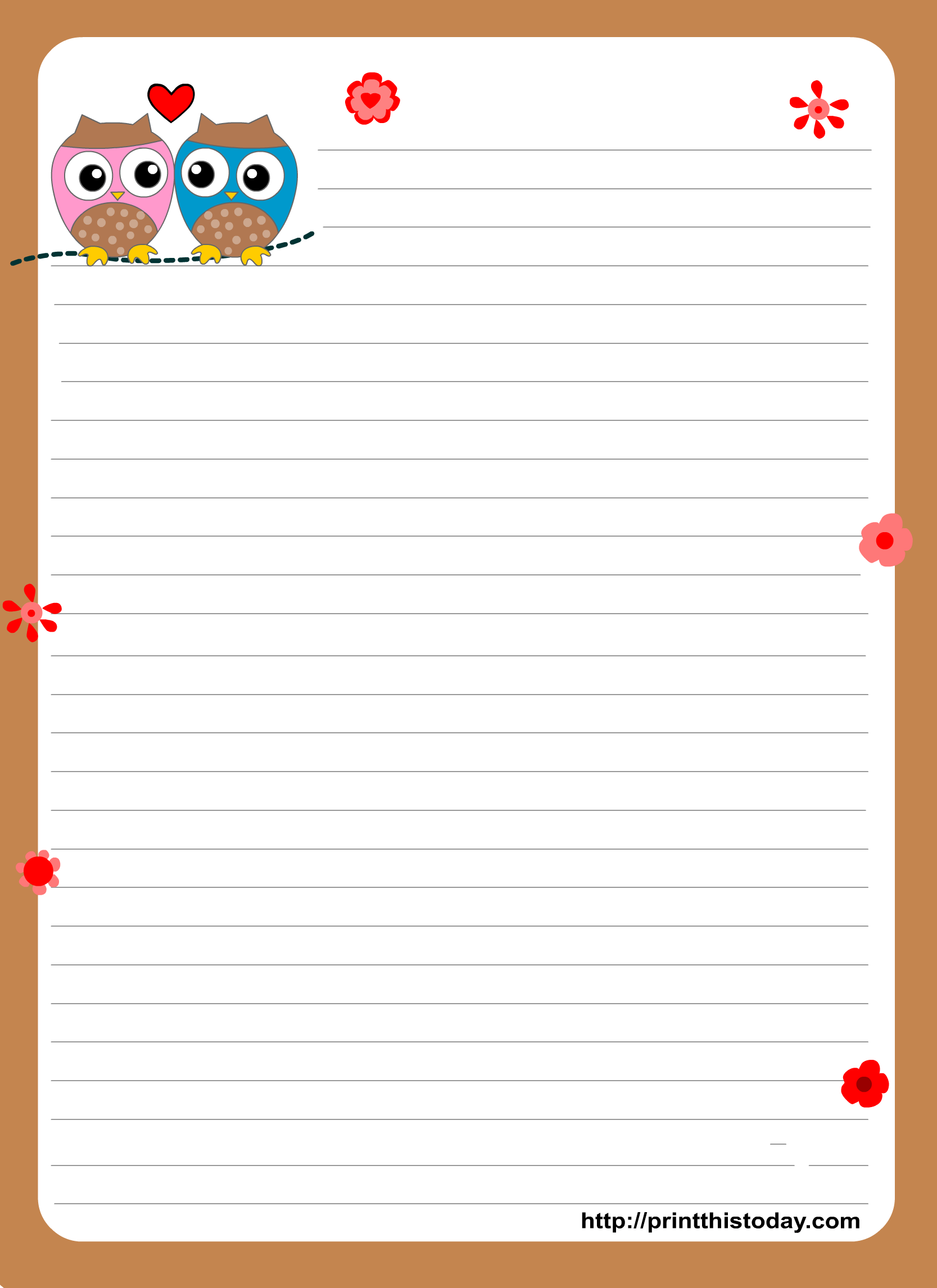 Maybe you would like to learn more about one of these? Writing Paper Printables