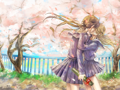 無料イラスト画像 桜 かわいい 春 女の子 イラスト