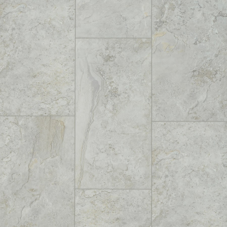 Modern vinyl floor tiles and sheet flooring and versions of those products sold since the early 1980s are composed of colored polyvinyl chloride (pvc). Smartcore Sumter Stone 12 In X 24 In Water Resistant Luxury Vinyl Tile 19 63 Sq Ft In The Vinyl Tile Department At Lowes Com
