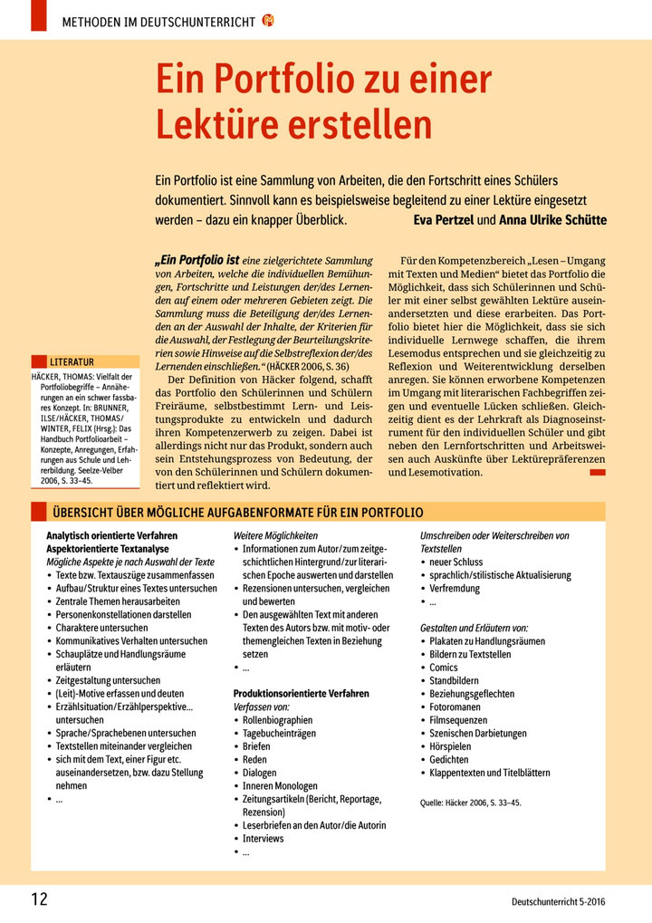 Entdecke rezepte, einrichtungsideen, stilinterpretationen und andere ideen zum ausprobieren. Methoden Im Deutschunterricht Ein Portfolio Zu Einer Lekture Erstellen Verlage Der Westermann Gruppe