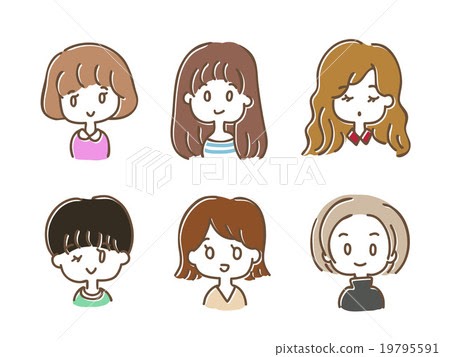 ぱっつん前髪 ロング 女の子 髪型 イラスト Khabarplanet Com