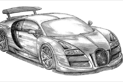 40+ Most Popular Sketch Bugatti Veyron Car Drawing