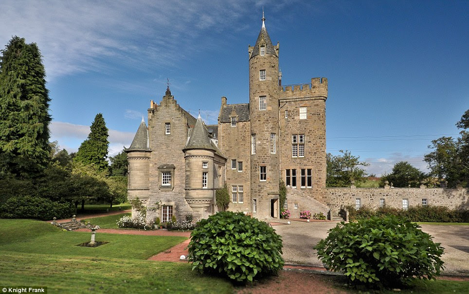 Famous: The 18th century Bonaly Tower was the venue for frequent meetings of the 'Friday Club', a group of leading Edinburgh literati, hosted by owner Lord Cockburn 