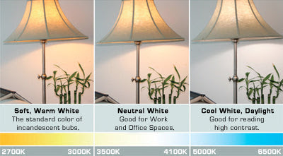 The three primary types of color temperature for light bulbs are: What Is Color Temperature Choosing A Proper Color Temperature For You Earthled Com