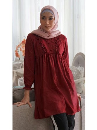 12+ Penting Baju Warna Maroon Cocok Dengan Jilbab