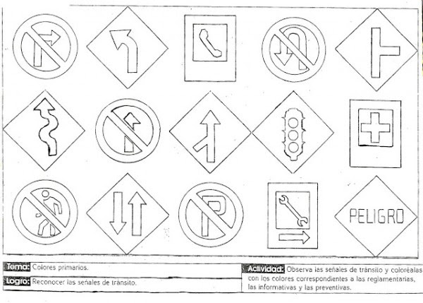La oca vial para imprimir / blog de. Senales Viales Para Colorear Imagui