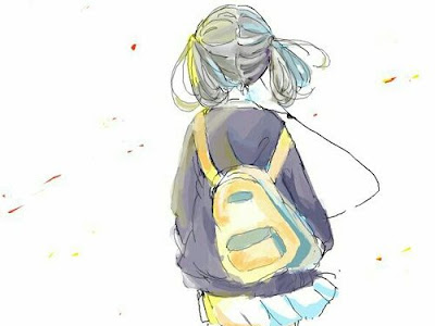 [最も選択された] 切ない 女の子 後ろ姿 イラスト 綺麗 283660