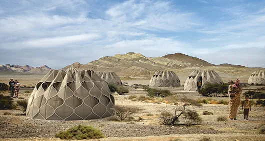 These amazing tents can collect water, fold up and harvest energy from the sun.