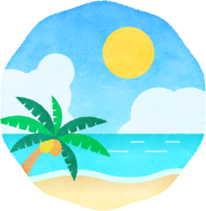 美しい花の画像 ぜいたく海の日 イラスト