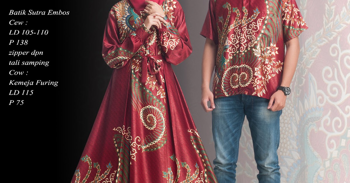  Model  Baju Batik  Pasangan  Suami  Istri  Dan Anak Seputar Model 