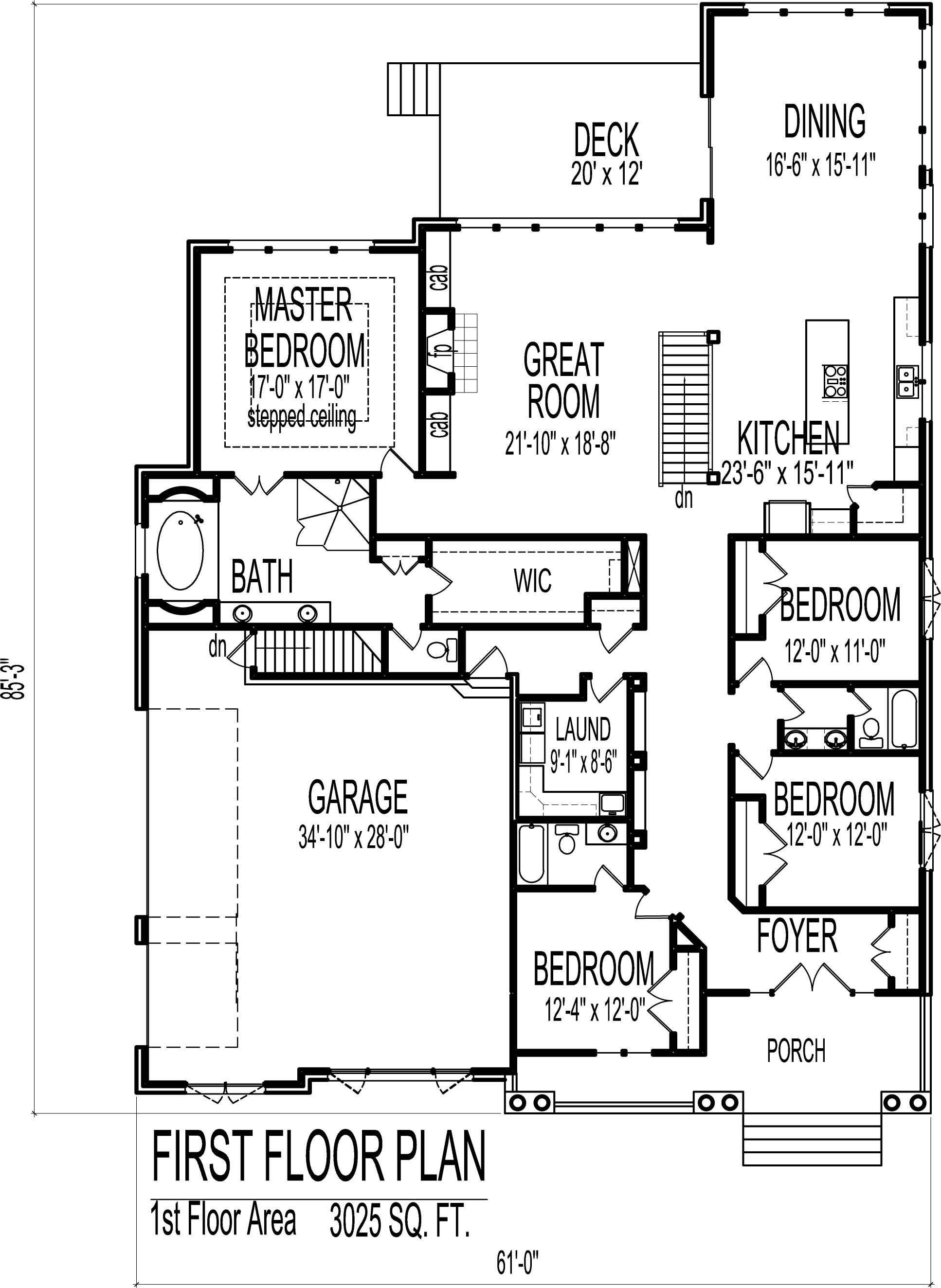 Our award winning residential house plans, architectural home designs, floor plans, blueprints and home plans will make your dream home a reality! English Cottage House Floor Plans European 4 Bedroom 1 Story Ranch