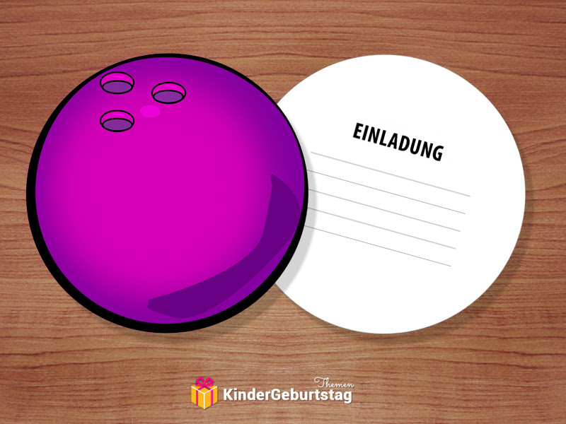Einladung Kindergeburtstag Bowling Kegeln Kostenlose Vorlagen Der Einladungskarten Zum Ausdrucken