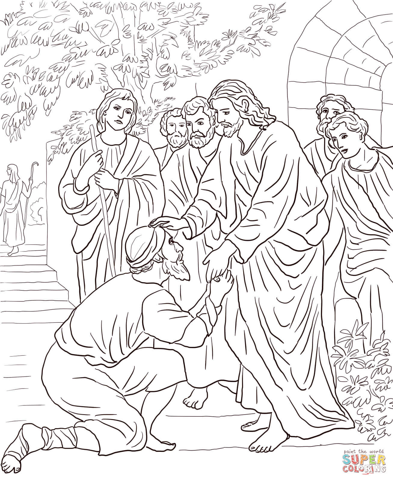 Download 15 Jesus Heals A Crippled Woman On the Sabbath Coloring ...