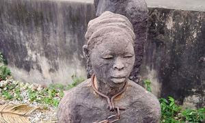 Monumento de conmemoración de la esclavitud. Stone Town, Zanzíbar, Tanzania