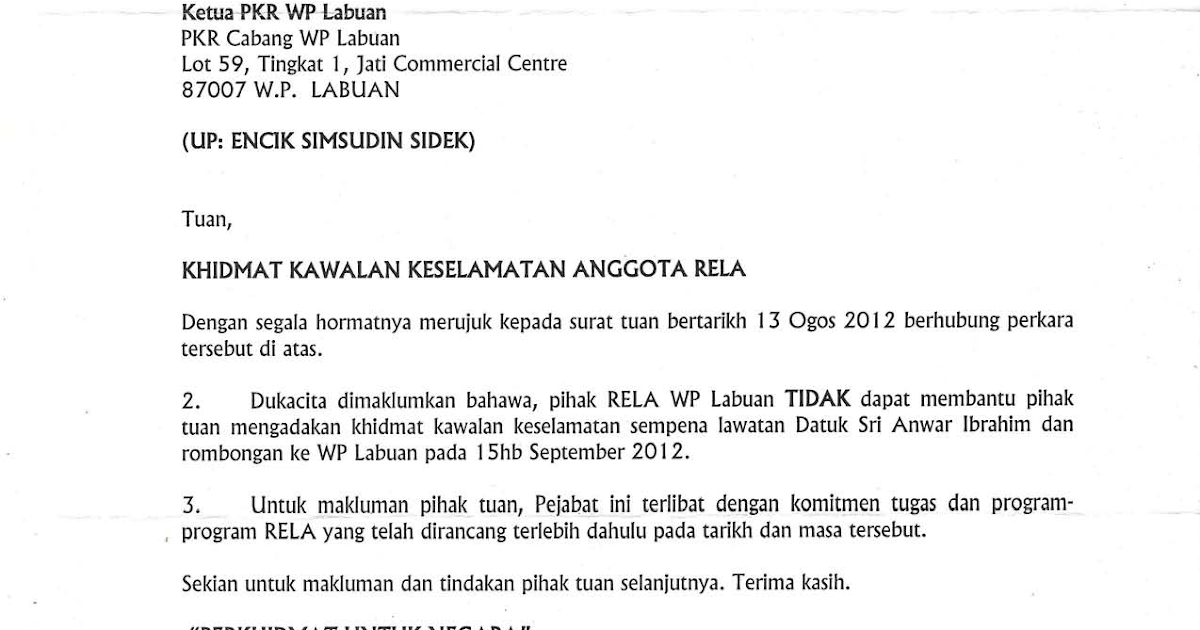 Surat Permohonan Pembatalan Haji - Selangor r