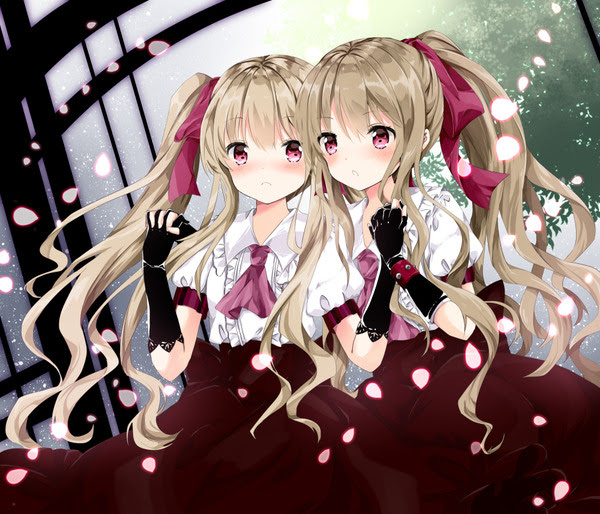 注目すべきイラスト 最高 女の子 双子 イラスト