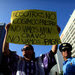 Protestors in San Juan's financial district demanded the island's public debt not be paid to bondholders.  