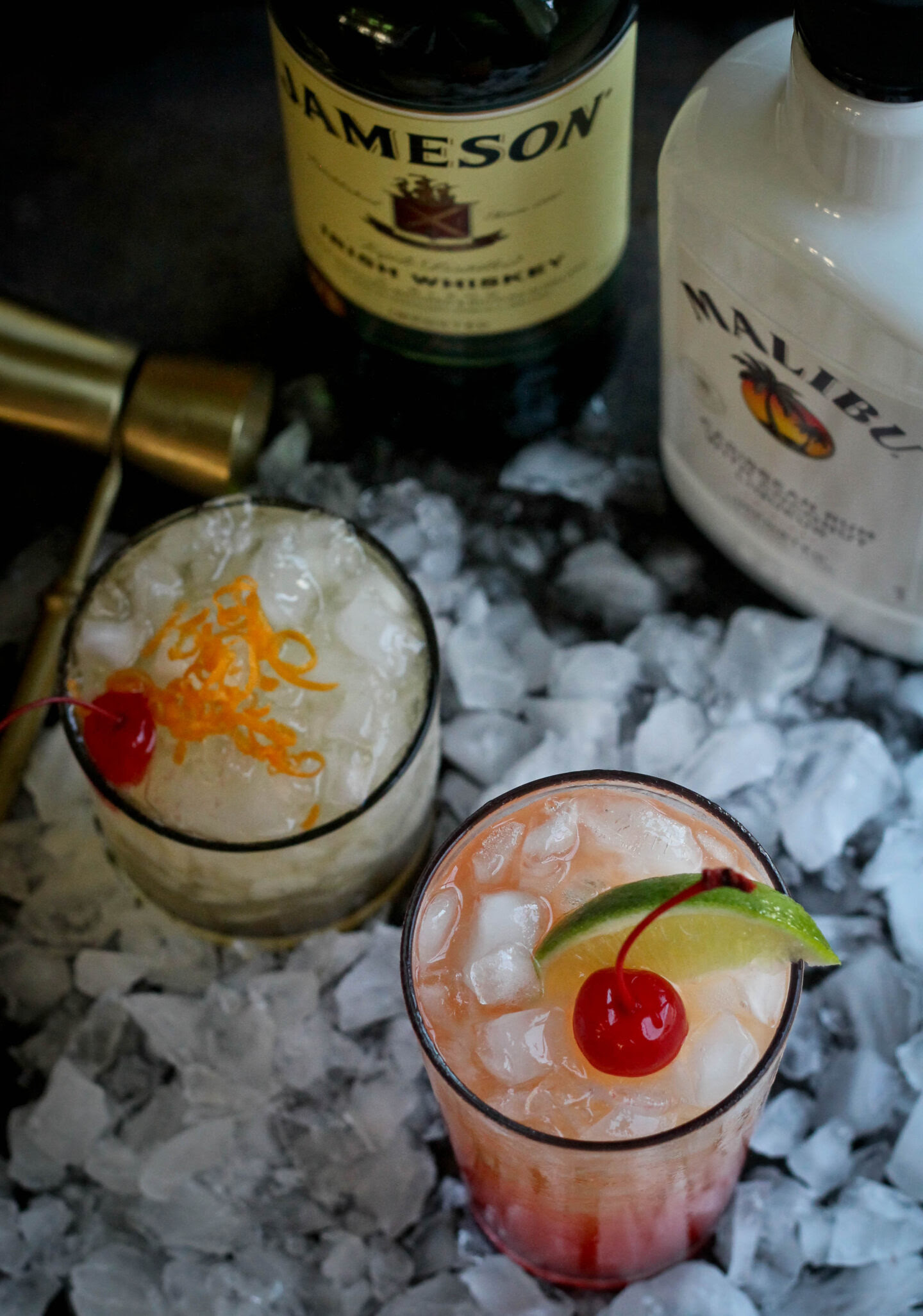 Malibu sunset cocktail this delicious drink recipe offers His And Hers Cocktails With Malibu Rum And Jameson Irish Whiskey Jehan Can Cook