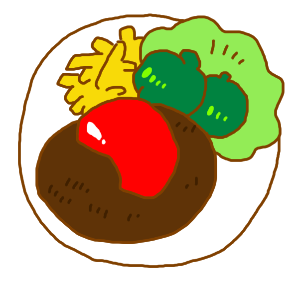 ユニークかわいい 煮込み ハンバーグ イラスト 無料イラスト集