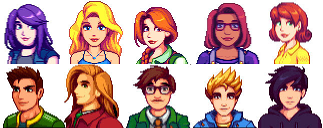 すごい Stardew Valley キャラクター がくめめ