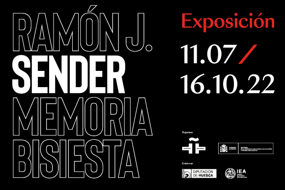 Cartel de exposición «Ramón J. Sender. Memoria Bisiesta»