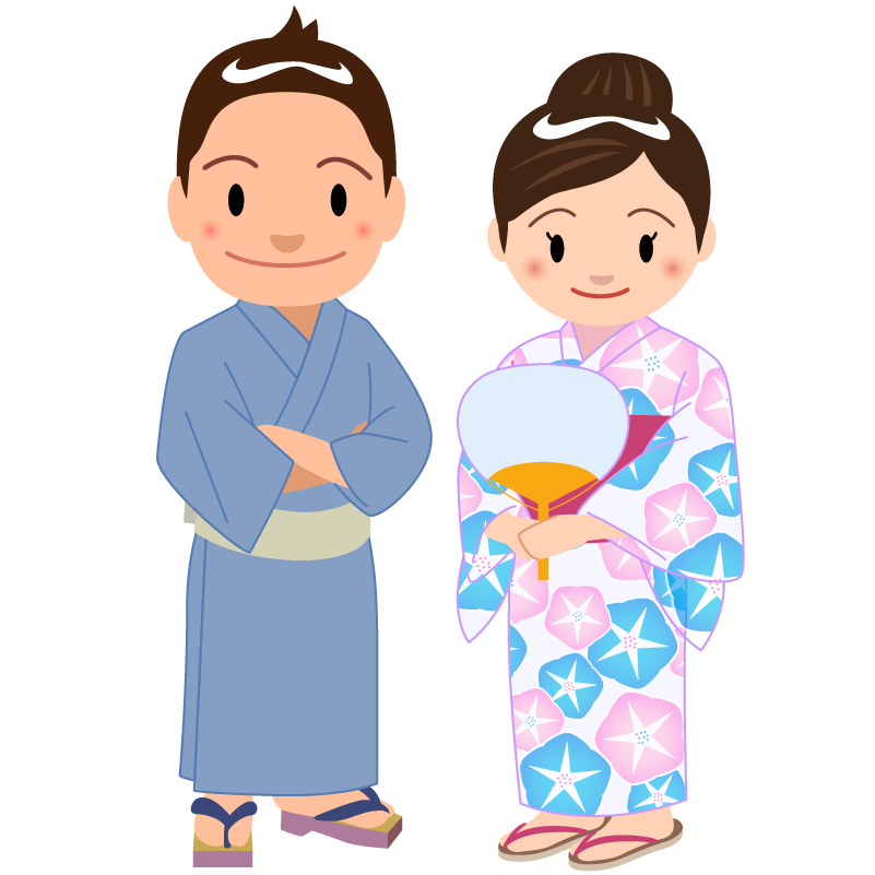 浴衣 の イラスト 無料イラスト素材 かわいいフリー素材 素材のプ