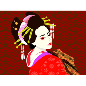 最新のhd着物 横顔 イラスト ディズニー帝国
