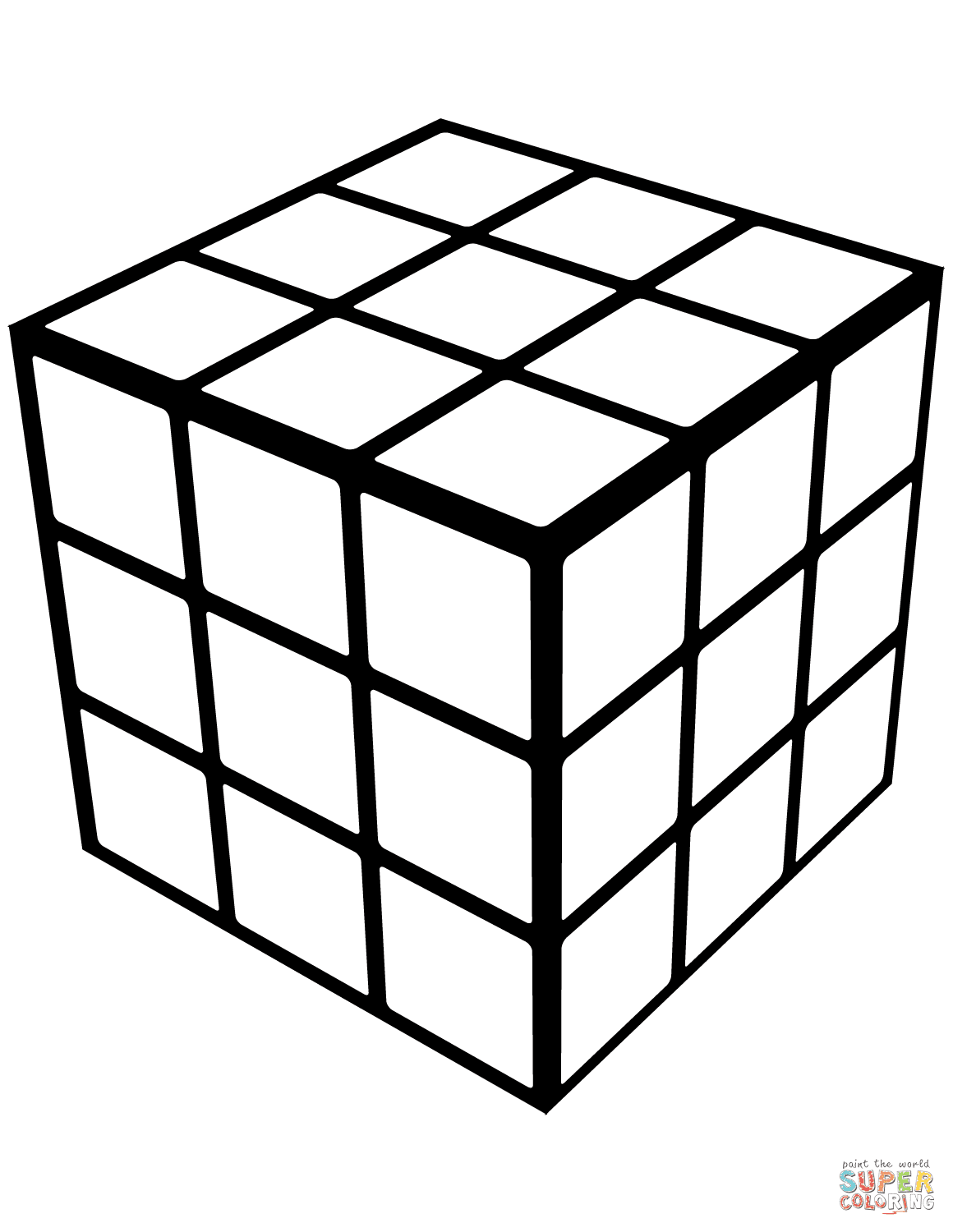 500 x 400 jpeg 52 кб. Rubik S Cube Coloring Page Free Printable Coloring Pages