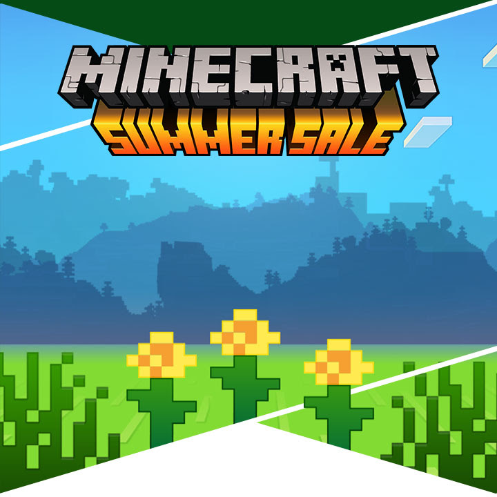 Minecraft Summer Sale key art