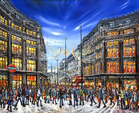 Phil George, Angels over Oxford Circus, Winter