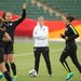 U.S. Coach Jill Ellis, center, on Sunday. She said the World Cup was about 