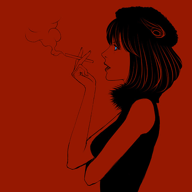 最高のイラスト画像 最新のhdたばこ 女 イラスト