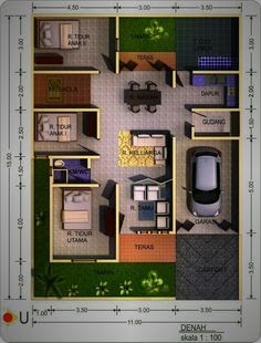 Contoh Desain Rumah  Minimalis  Ukuran 8  X  12  Berpenghuni