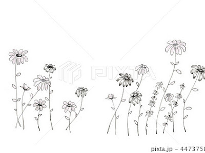 お花 シンプル おしゃれ 花 イラスト 220759