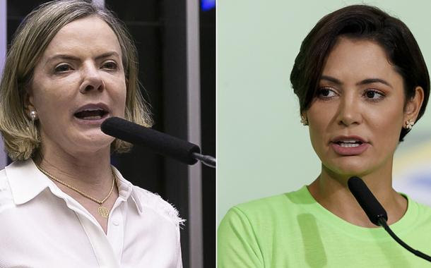 Gleisi acusa Michelle de ser “falsa moralista”: “sabemos da muamba, pix milionário, dinheiro do Mauro Cid, cheque do Queiroz”