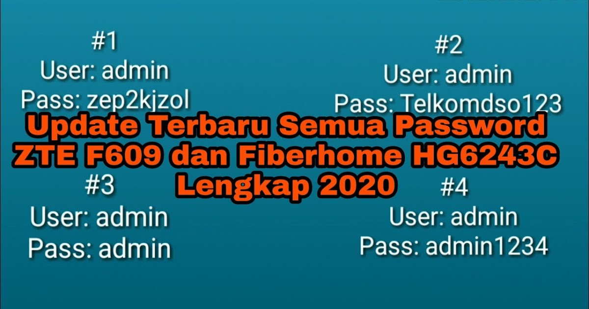 Password Zxhn F609 : Zte F609 Default Password 2019 ...