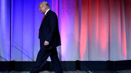 El presidente estadounidense, Donald Trump, en una cena del Partido Republicano de Ohio en Columbus, 24 de agosto de 2018