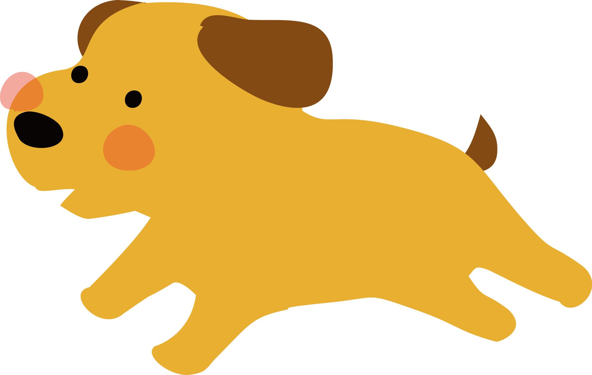 100以上 犬 走る 横 イラスト Josspicturedhbhy
