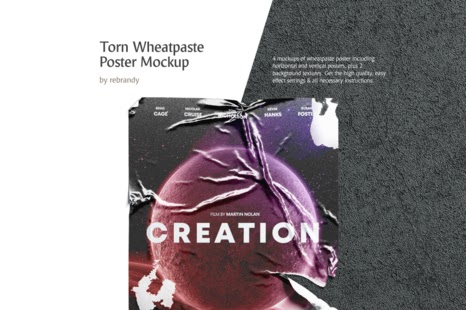 Download Free 60 Glued Poster Mockup Bundle Free Download Free Psd Mockups Smart Object And Templates To Create Magazines Books Stationery Clothing Mobile Packaging Business Cards Banners Billboards
