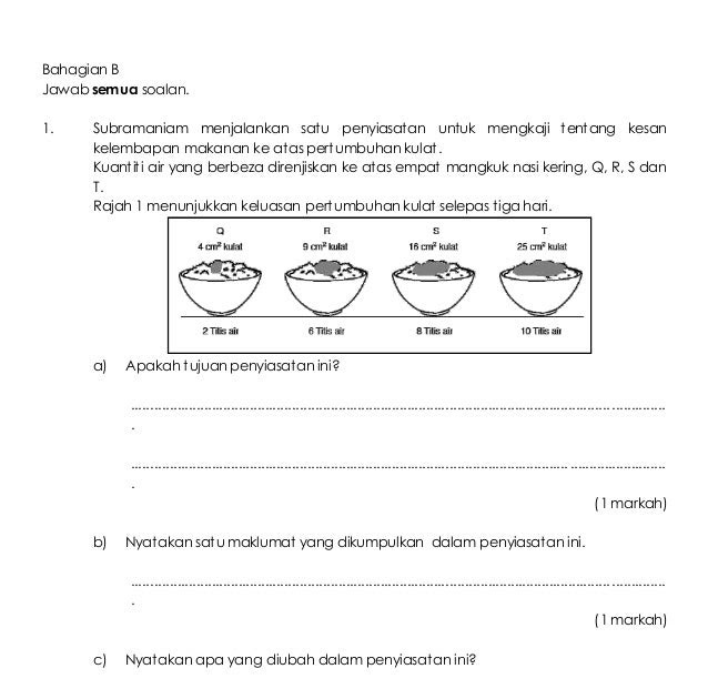 Soalan Sains Tahun 5 Elektrik - Kosong Kerji