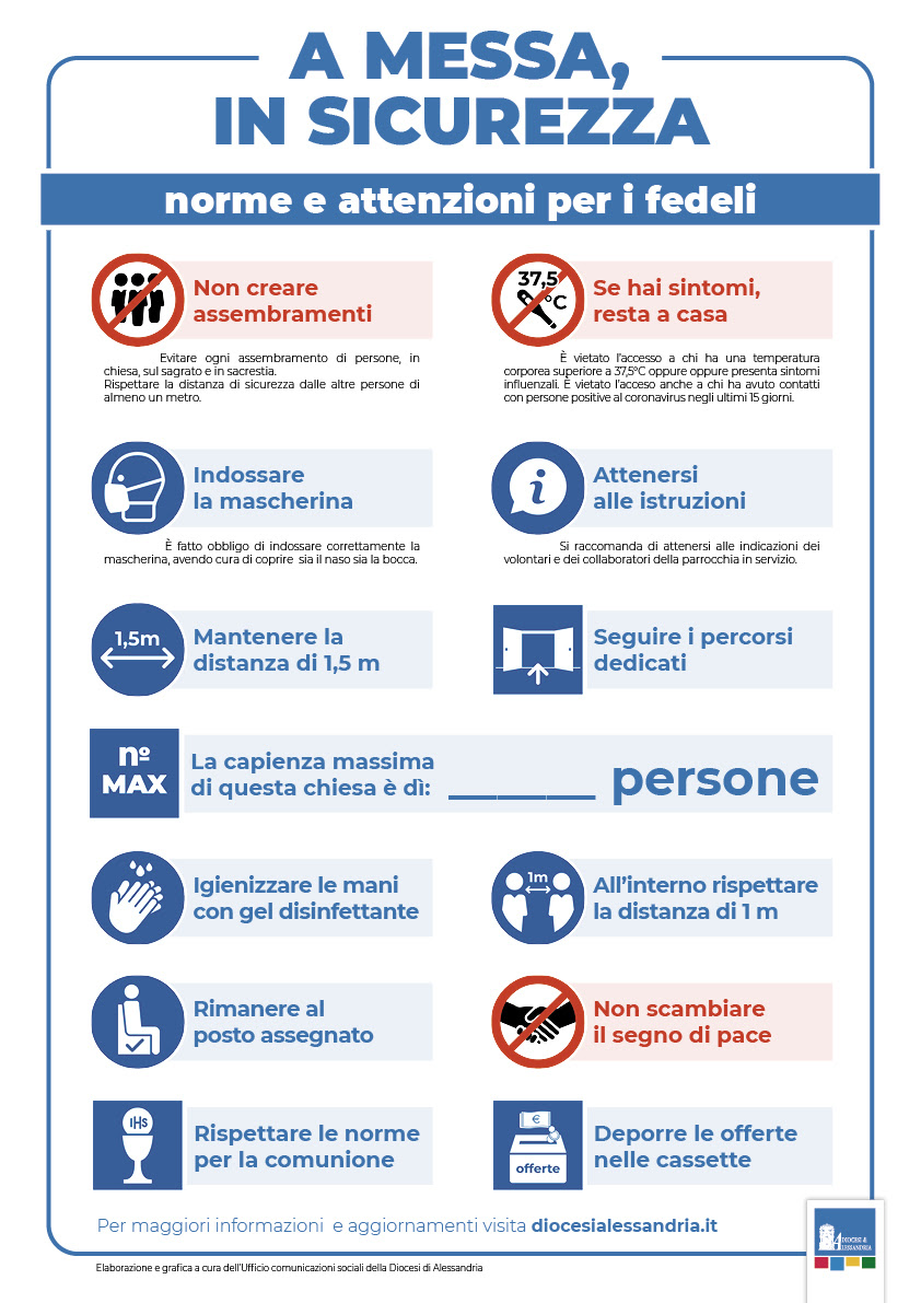 9 lettera s, è obbligatorio, durante le attività didattiche in presenza, l'uso di dispositivi di. A Messa In Sicurezza Diocesi Di Alessandria