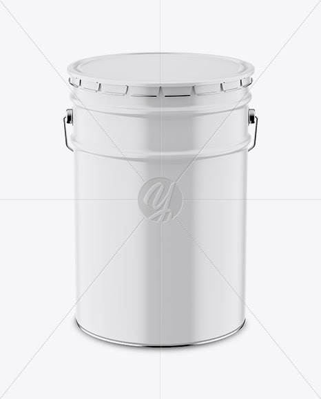 Download Download Matte Paint Bucket Mockup - Front View (High Angle Shot) PSD