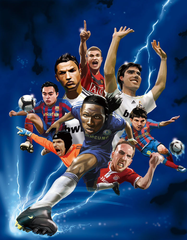 最高かっこいい サッカー 選手 イラスト イラスト画像