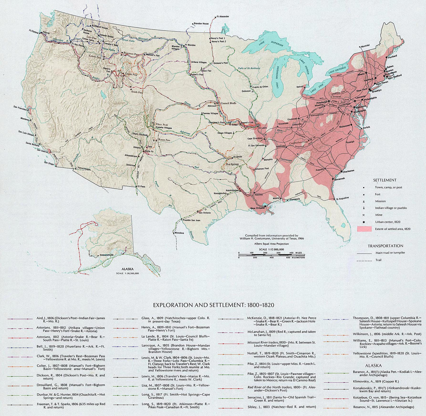 Maps: Us Map 1800