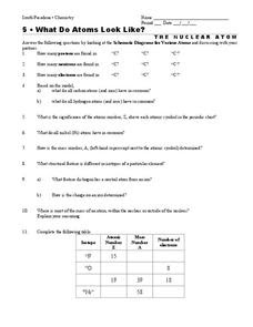The nature of atomic structure review worksheet answer key in studying. What Do Atoms Look Like Worksheet For 9th 12th Grade Lesson Planet