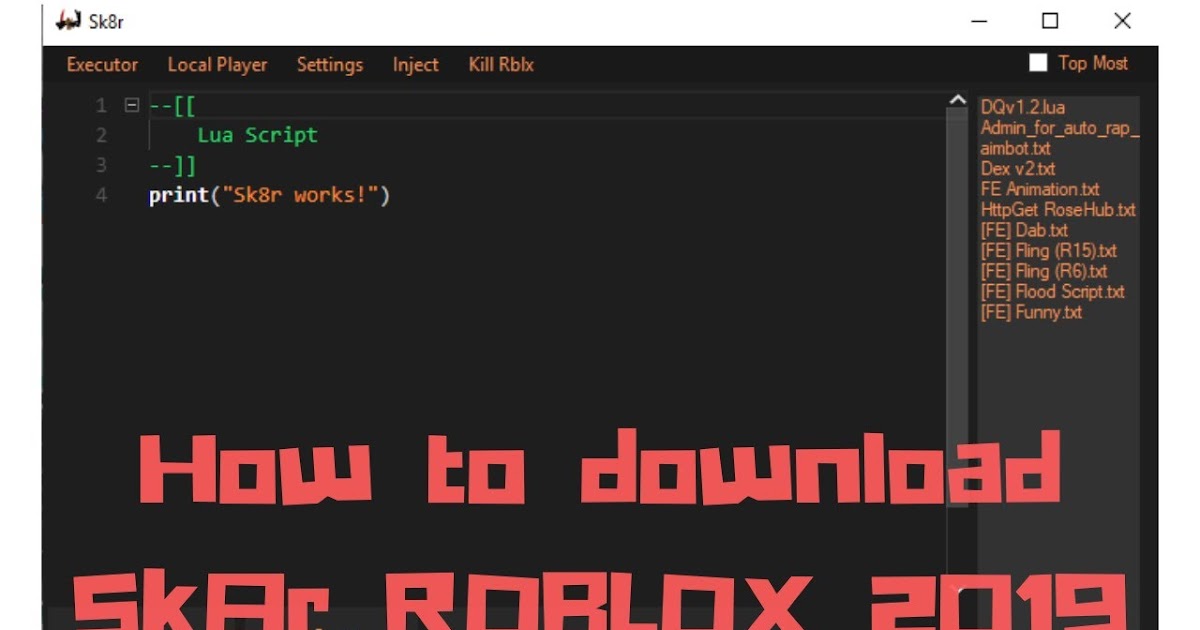 Lua Injector Roblox 2019 - roblox script executor october 2018 roblox free robux