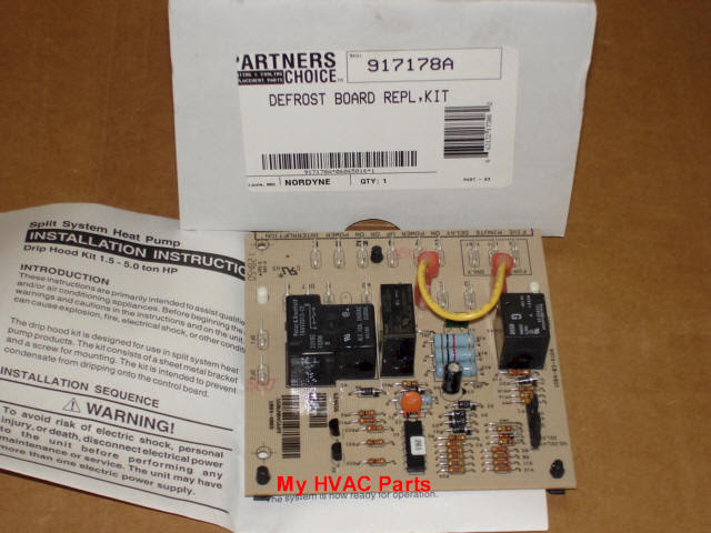 See how to replace the defrost control board in a heat pump. Nordyne 917178 Defrost Control Board