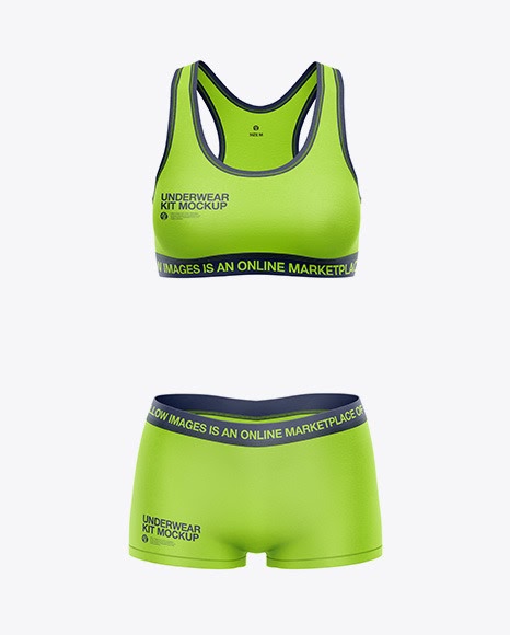 Download Free Women`s Underwear Kit - Front View (PSD) - Download ...