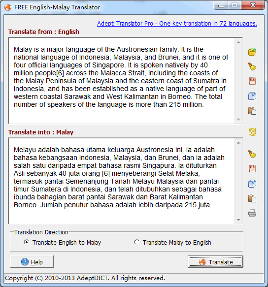 I will always be available to translate any type of article in few hours. Free English Malay Translator Full Windows 7 Screenshot Windows 7 Download